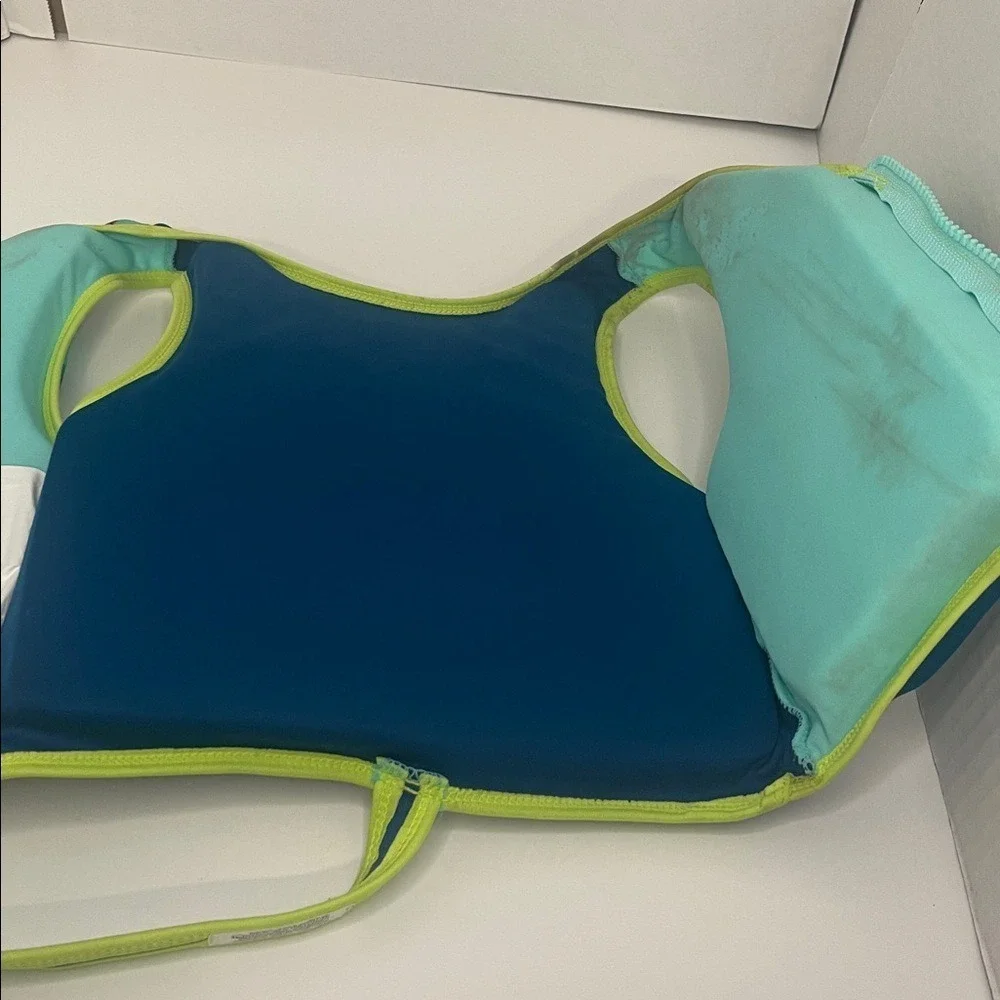 SwimSchool Kids' Blue and Green Swim Vest